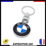 Porte cl� bmw logo classique serie m performance voiture automobile chrome logo keychain motorsport