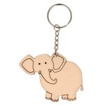 Porte - cl�s �l�phant en bois