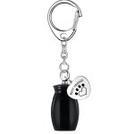 Porte - cl en forme d'urne de crmation d'animaux de compagnie, collier commmoratif avec impression ...