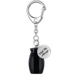 Porte - cl en forme d'urne de crmation d'animaux de compagnie, collier commmoratif avec impression ...
