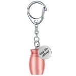 Porte - cl en forme d'urne de crmation d'animaux de compagnie, collier commmoratif avec impression ...