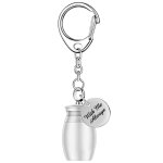 Porte - cl en forme d'urne de crmation d'animaux de compagnie, collier commmoratif avec impression ...