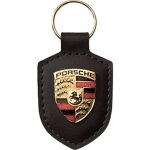 Porte cl� porsche en cuir noir