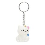 Porte - clefs metal lumineux animal kawaii 5. 5x4. 4cm