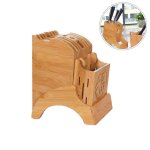 Porte - couteaux en bambou, etagre de rangement pour baguettes, porte - outils, support de bloc, accessoires ...