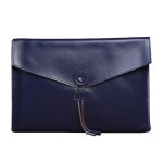 Porte - documents d'affaires en cuir - résistant a l'usure, couleur bleue s121 Porte - documents d'affaires en cuir - résistant a l'usure, couleur bleue s121