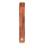Porte encens en bois motif etoile