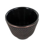 Porte - encens coupelle en fonte zen noir et dor�.