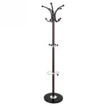 Porte manteaux 14 boules 171 cm marron et chrom�