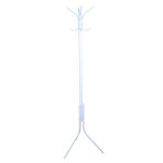 Porte - manteau en acier tubulaire blanc pat�re avec 8 crochets 178cm med05017