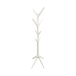 Porte - manteaux arbre en bois 8 tiges blanc
