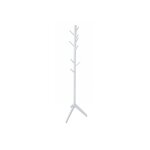 Porte manteau blanc en bois 9 crochets