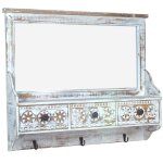 Porte manteau en bois - 3 crochets