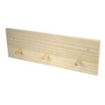 Porte - manteau en bois 3 pat�res 40 x 13 x 4, 5 cm