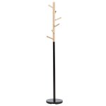 Porte manteau en bois noir et marron aubum Porte manteau en bois noir et marron aubum