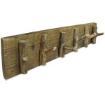 Porte - manteau en bois de r�cup�ration massif style rustique 60x15 cm dec024191