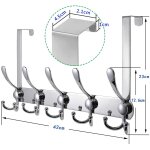 Porte manteau pour porte, crochet de porte en acier inoxydable, pat�re de porte � suspendre pour chambre ...