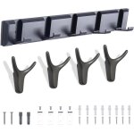 Porte manteau mural avec 5 crochets pliable patere murale porte serviette salle de bain crochet porte ...