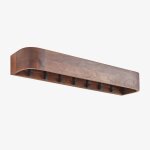 Porte - manteau mural en bois d'acacia frigia brun acacia fonc� xfe0e; 100 cm
