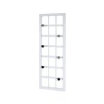 Porte manteaux murale kiara 60x22x4 cm blanc et chrom�