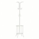 Porte - manteau, portant � v�tements avec porte - parapluie, 12 crochets, structure m�tallique, hauteur ...