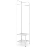 Porte manteau sur pieds 42, 5 x 42, 5 x 193, 5 cm 2 en 1 multifonctionnel design contemporain en m�tal ...