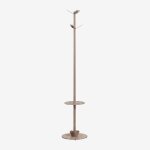 Porte - manteau sur pied avec porte - parapluie en fer ercilia moka brown