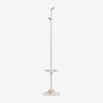 Porte - manteau sur pied avec porte - parapluie en fer ercilia tapioca beige