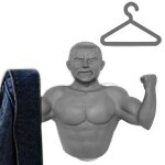 Porte - manteau ventouse homme muscl� beige