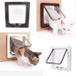 Porte murale a rabat de s�curit� pour animaux domestiques, 4 voies, verrouillable, pour chien, chat, ...