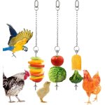 Porte - nourriture pour fruits 3 pièces, jouet d'alimentation suspendu pour poulet et légumes pour animaux ... Porte - nourriture pour fruits 3 pièces, jouet d'alimentation suspendu pour poulet et légumes pour animaux ...