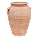 Porte - parapluie. amphore / vase avec anneaux en terracotte fait a la main sur le tour pour plantes ...