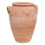 Porte - parapluie. amphore / vase avec anneaux en terracotte fait a la main sur le tour pour plantes ...