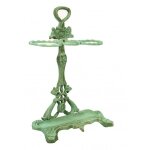 Porte - parapluies en fonte avec finition vert antique
