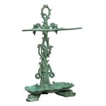 Porte - parapluies en fonte avec finition vert antique
