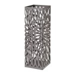 Porte - parapluies en m�tal gris mat 49 cm