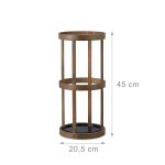 Porte - parapluies meuble de rangement entr�e 45 cm rond en bambou helloshop26 13 0002220