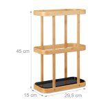 Porte - parapluies meuble de rangement entr�e en bois de bambou helloshop26 13 0002216