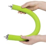 Porte - perche en forme de u en bois pour perroquet, surface rugueuse, perchoirs a ongles en forme de ...