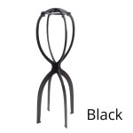 Porte - perruque rglable en plastique, support de 50cm, pliable, de couleur noir / rose / bleu, long ...
