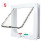 Porte a rabat pour chat s / m / l, serrure a 4 voies, pour animal de compagnie, chat ou chien, entr�e ...