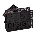 Porte - revues design en mtal laqu noir