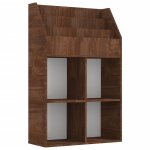 Porte - revue pour enfants chne marron 71x30x114 cm vidaxl vidaxl