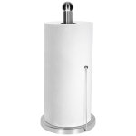 Porte rouleaux essuie tout en acier inox avec tige latéral de maintien cheffinger argent Porte rouleaux essuie tout en acier inox avec tige latéral de maintien cheffinger argent