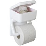 Porte - rouleau de papier toilette duo, avec bo�te de lingettes humides
