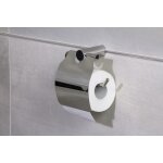 Porte rouleau papier toilette mural � clipser inox mat inter bilbao