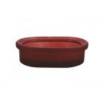 Porte savon - bordeaux - en verre - yoko spirella