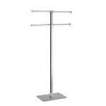 Porte - serviettes en acier avec base grise arcobaleno