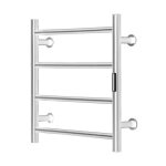 Porte - serviettes chauffant � 4 barres - duoku - mural avec minuterie - affichage led - etanche ipx5 ...