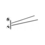 Porte - serviettes double rotatif colorado en laiton chrom� 39, 9 cm - -